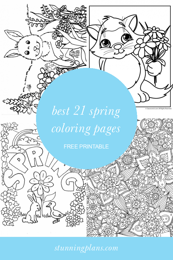 Best 21 Spring Coloring Pages Free Printable - Home, Family, Style and